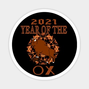 2021 year of the ox, chinese new year Magnet